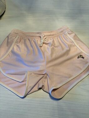 Tracksmith Van Cortlandt Light Pink Mesh Athletic Shorts